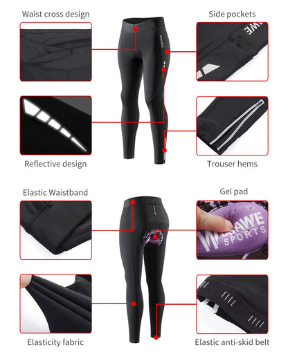 Womens Refective Bicycle Pants